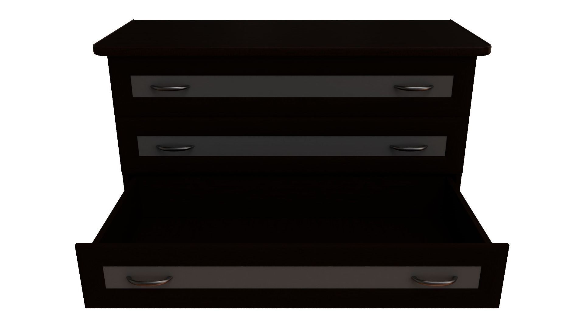 Furniture set desk with drawers and shelves 3D model_19