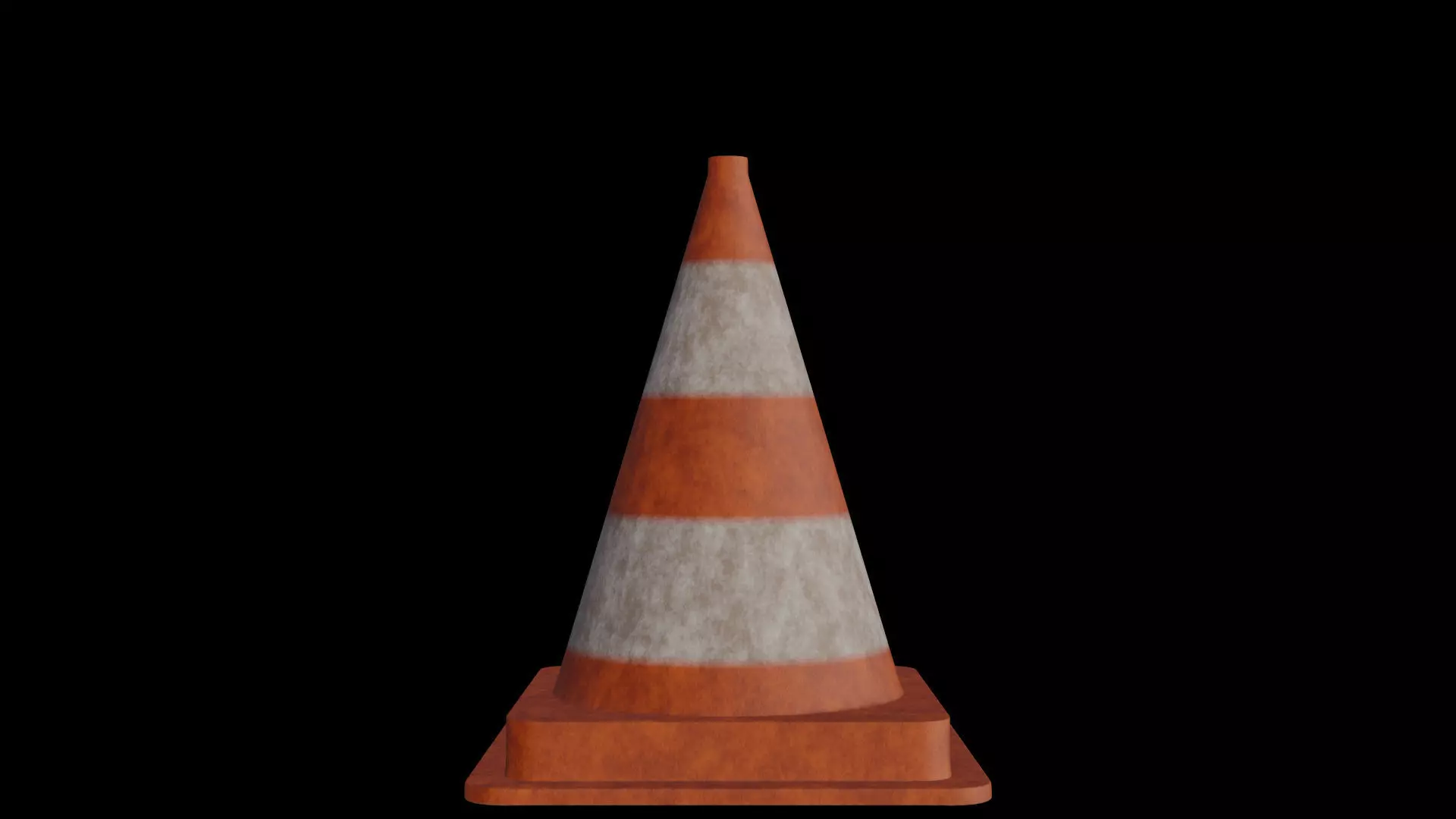 3D construction cone Free 3D model