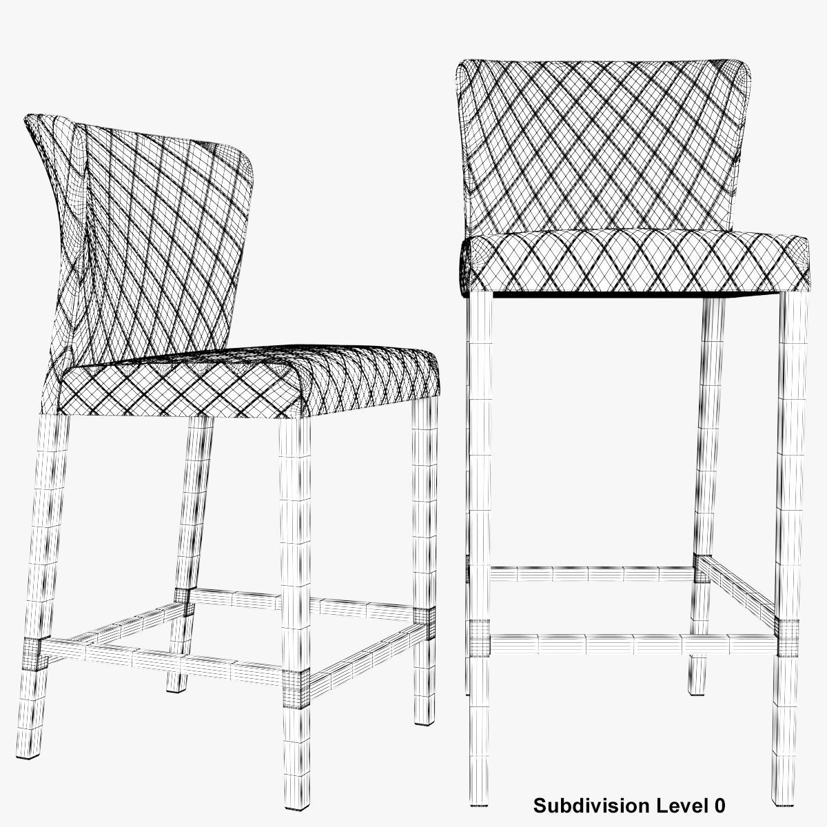 Curran Quilted Bar Stool 3D model_25