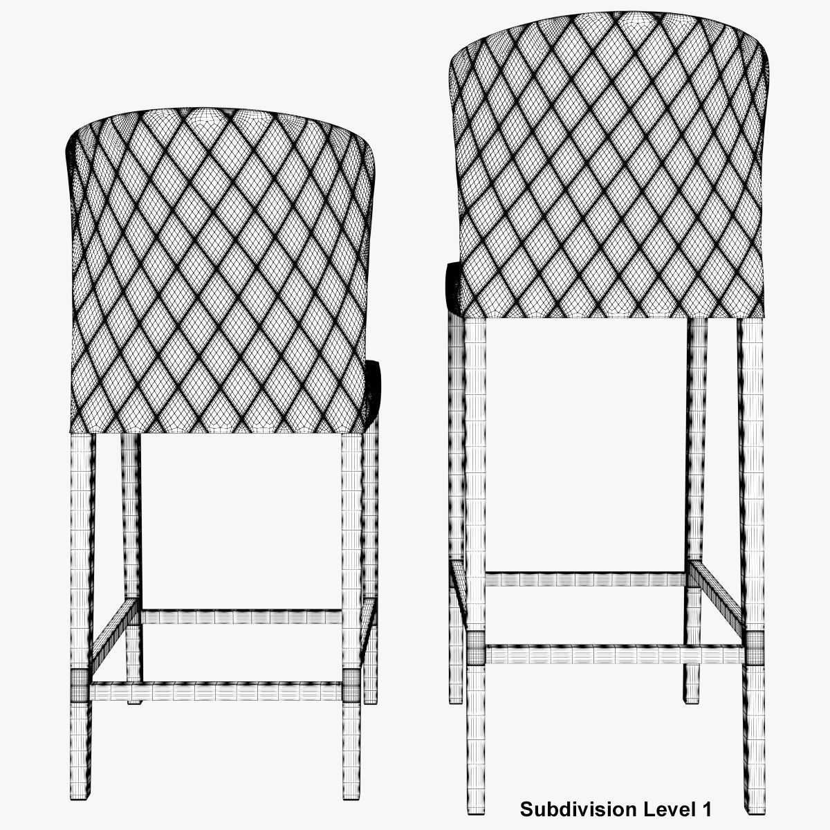 Curran Quilted Bar Stool 3D model_28