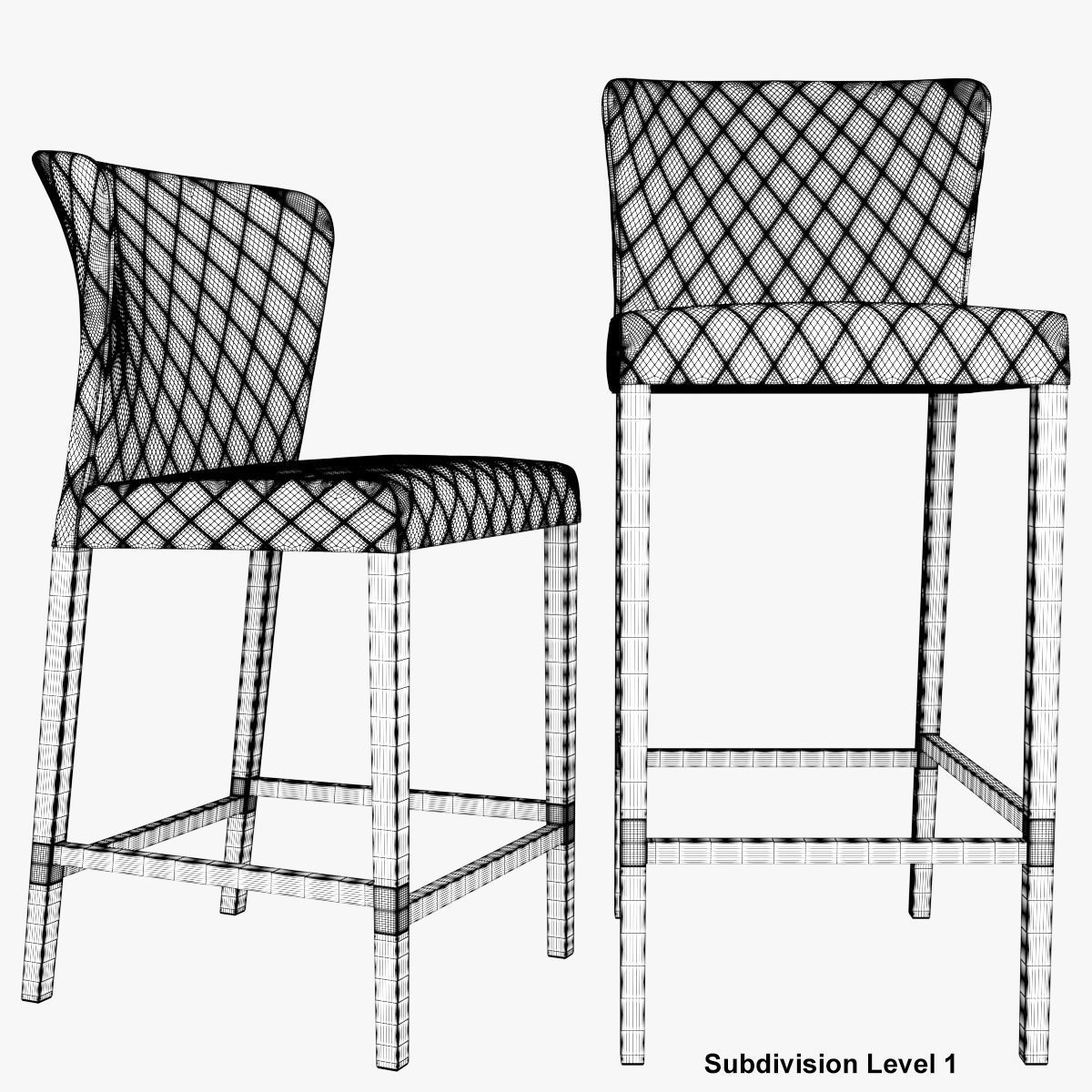 Curran Quilted Bar Stool 3D model_26