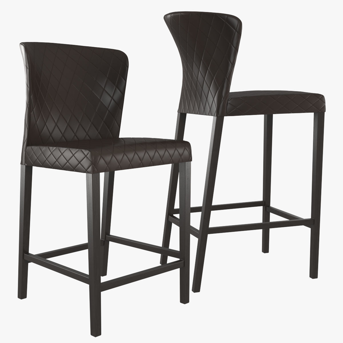 Curran Quilted Bar Stool 3D model_2