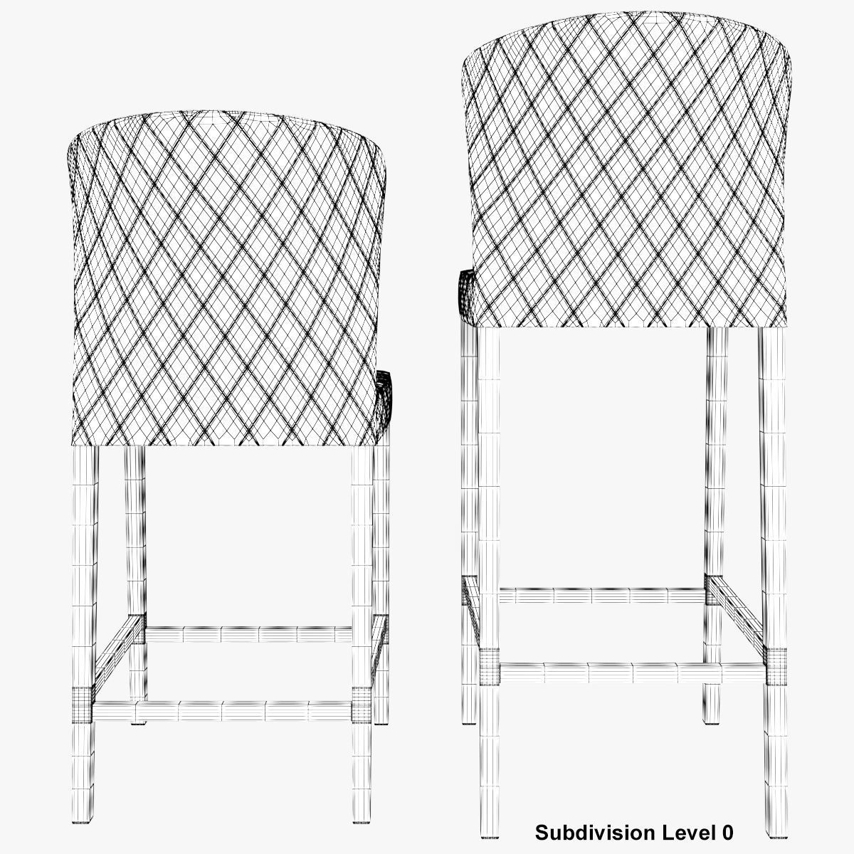 Curran Quilted Bar Stool 3D model_27