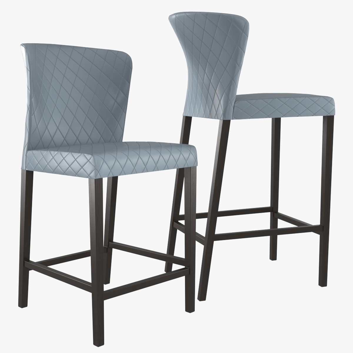 Curran Quilted Bar Stool 3D model_3