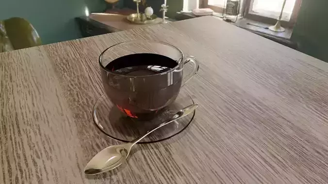 Cup of light coffee or tea 