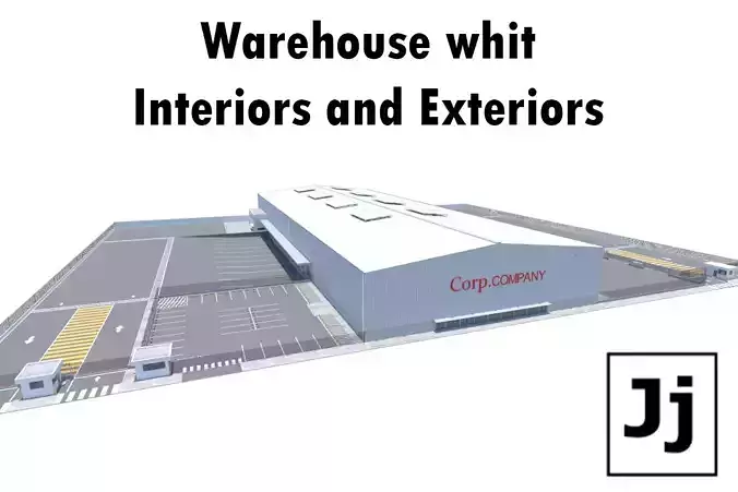 Logistic Warehouse whit Interiors and Exteriors