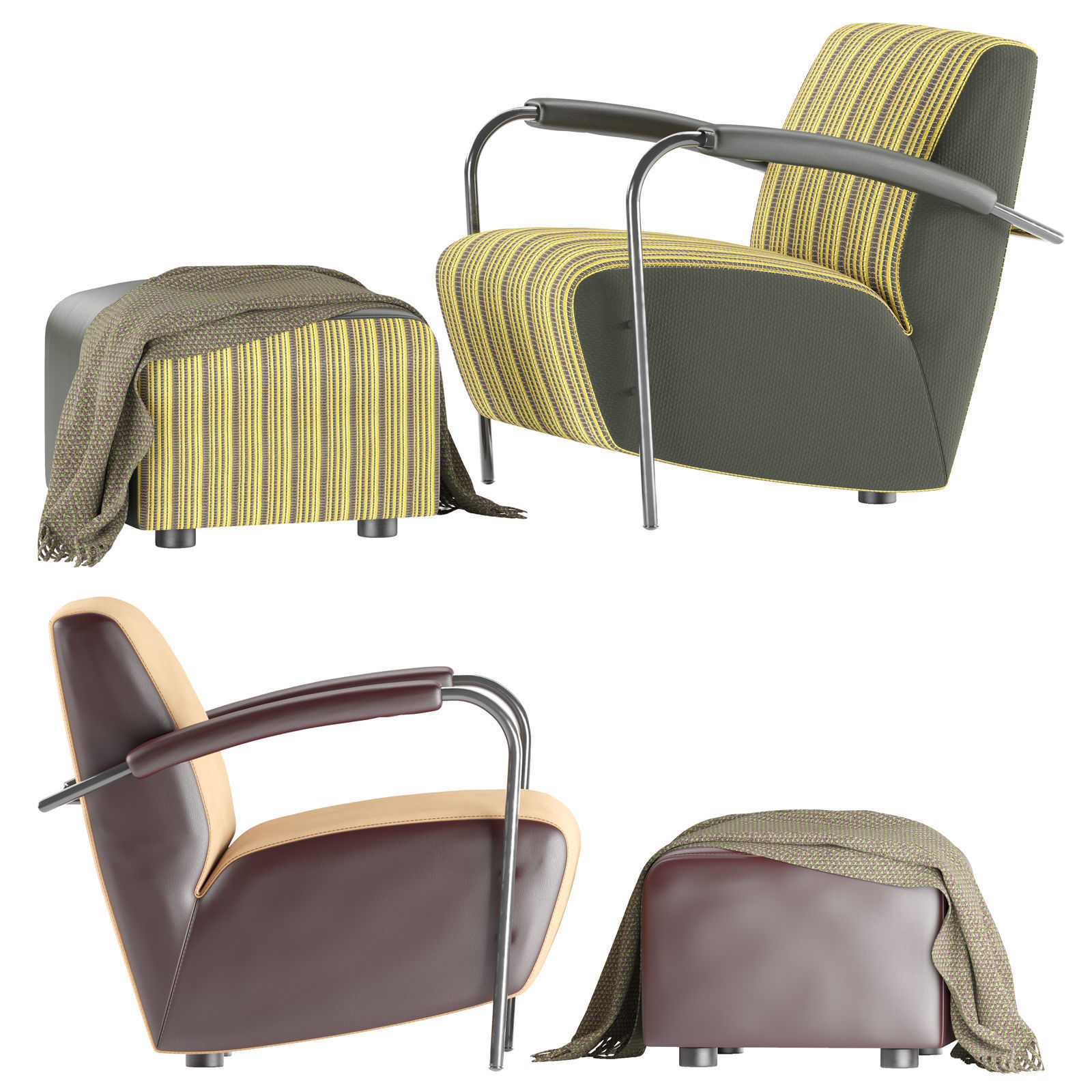 Armchair By LEOLUX LX 965 3D model_5