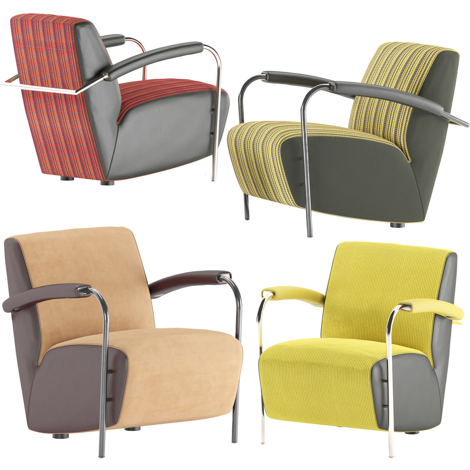 Armchair By LEOLUX LX 965 3D model_6