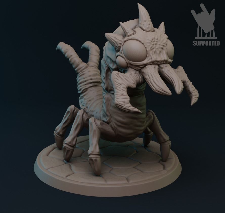 giant caterpillar  3D print model_2