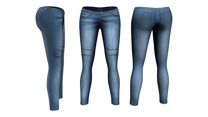 Skinny Any Pants Base V3 Low-poly 3D model