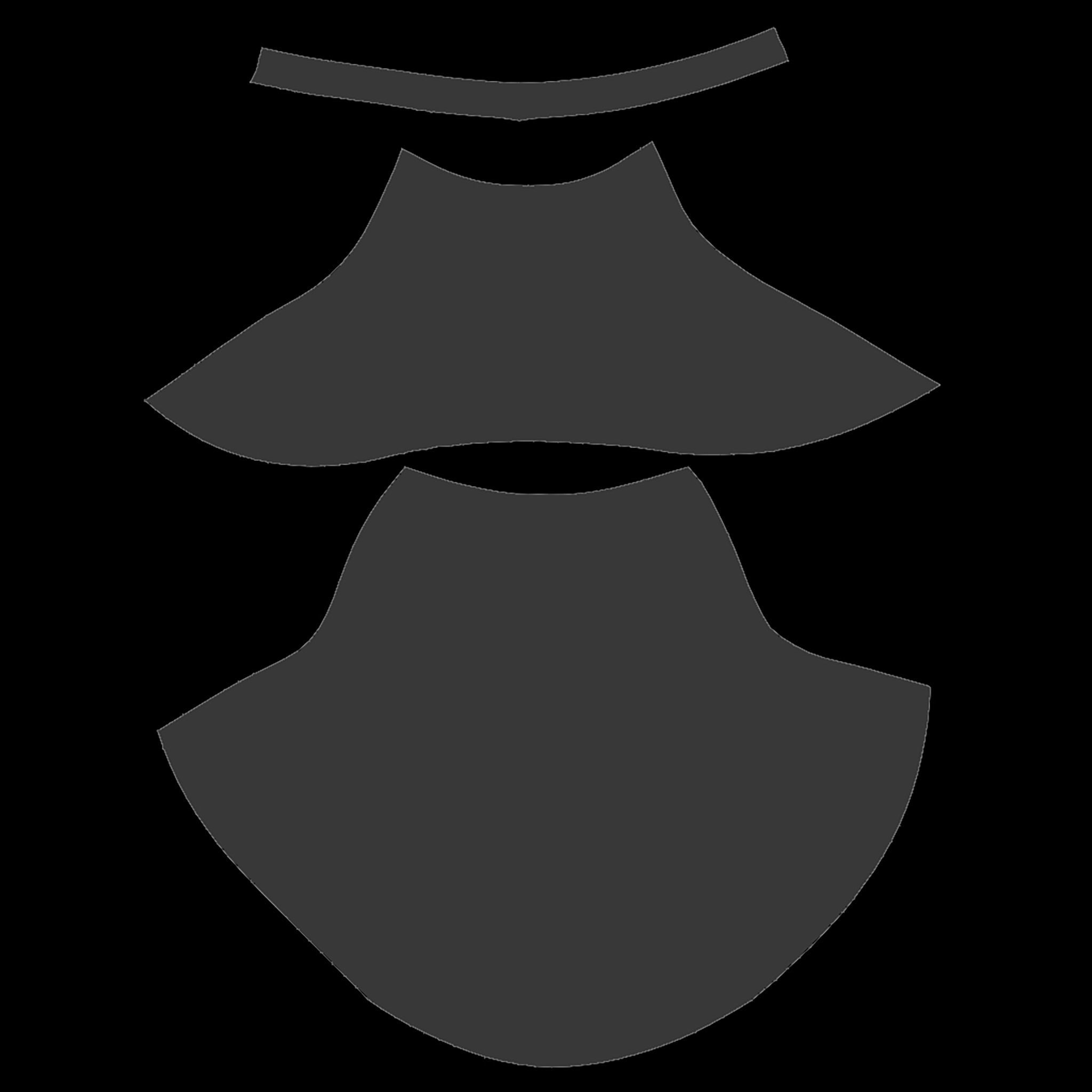 Backdrop Hem Skirt Low-poly 3D model_7