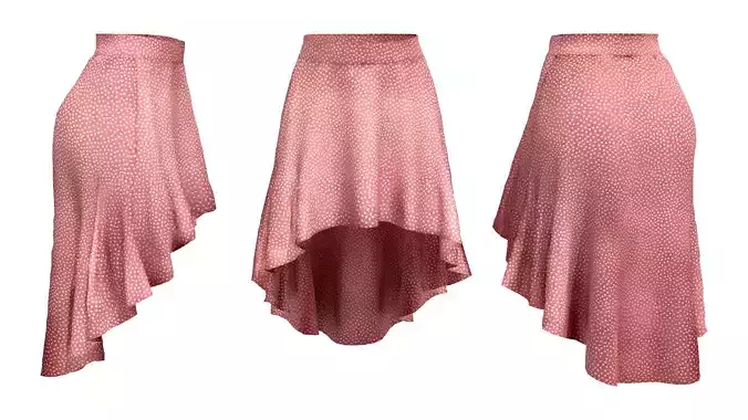 Backdrop Hem Skirt Low-poly 3D model Backdrop Hem Skirt Low-poly 3D model