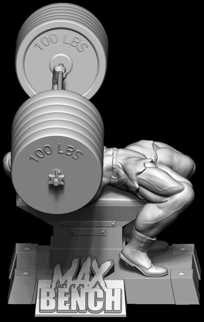 SUPIN PRESS BODYBUILDING 3D print model_7