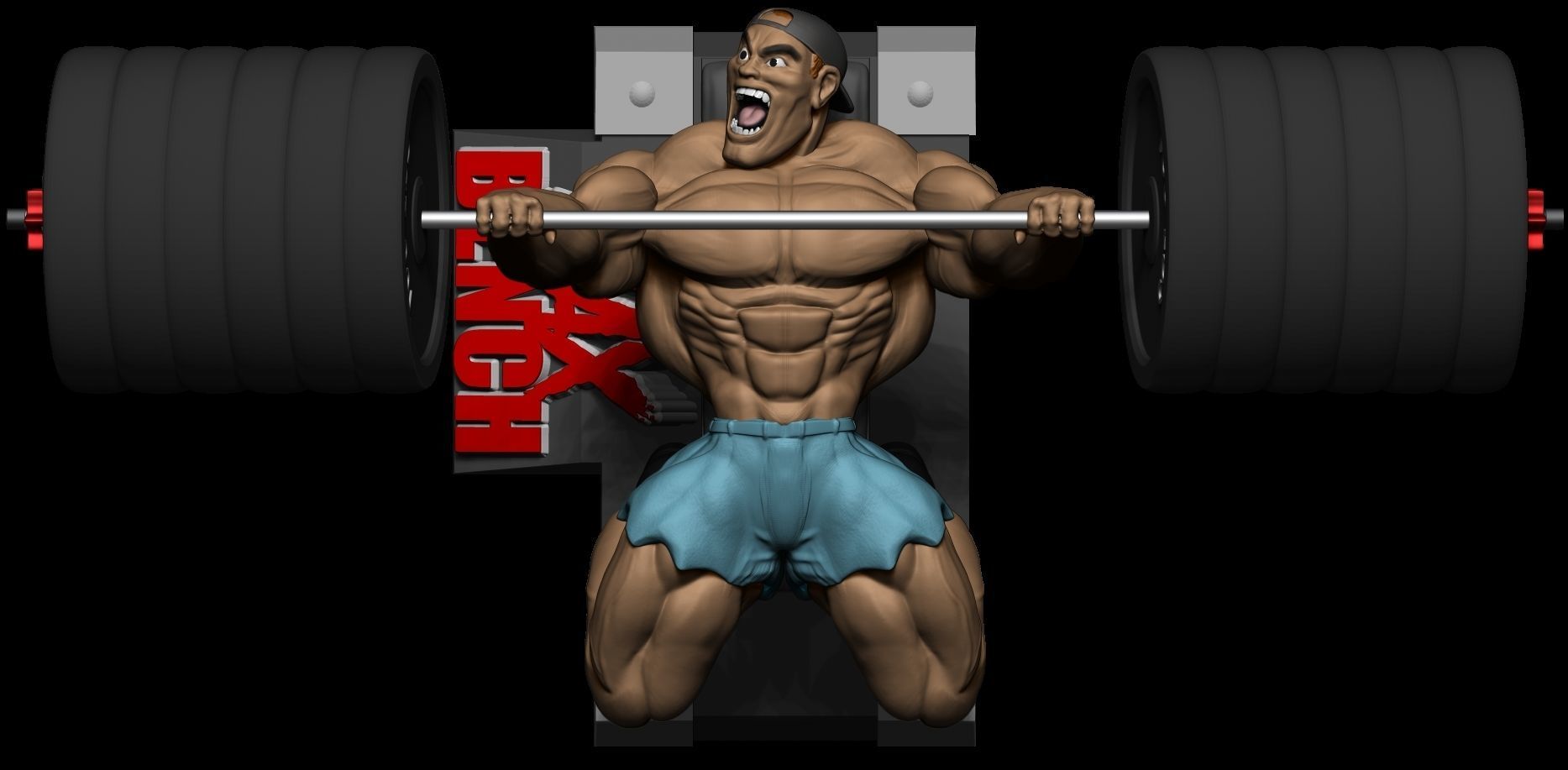 SUPIN PRESS BODYBUILDING 3D print model_2