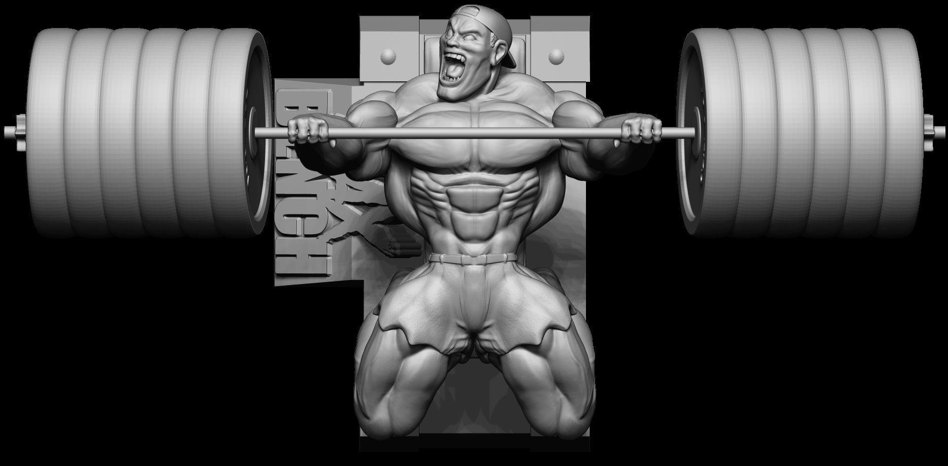 SUPIN PRESS BODYBUILDING 3D print model_3