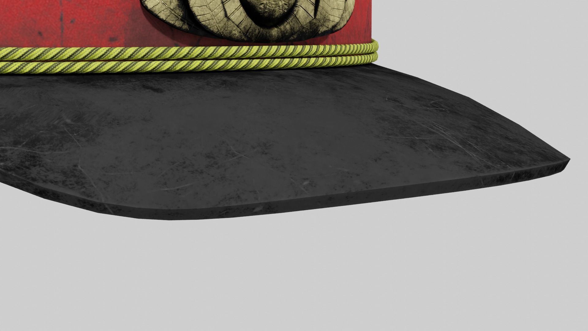USSR police cap hat Low-poly 3D model_2