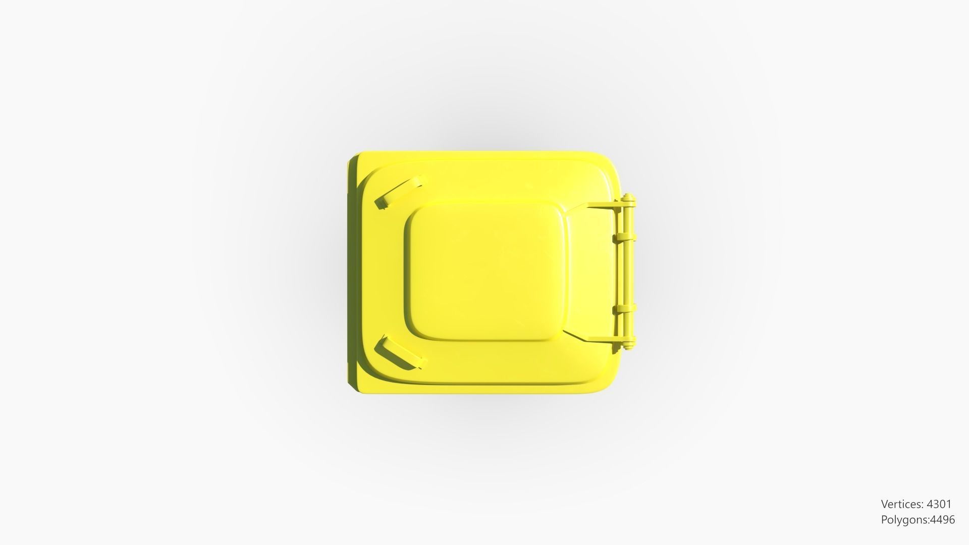 Plastic Trashcan 3D model_27