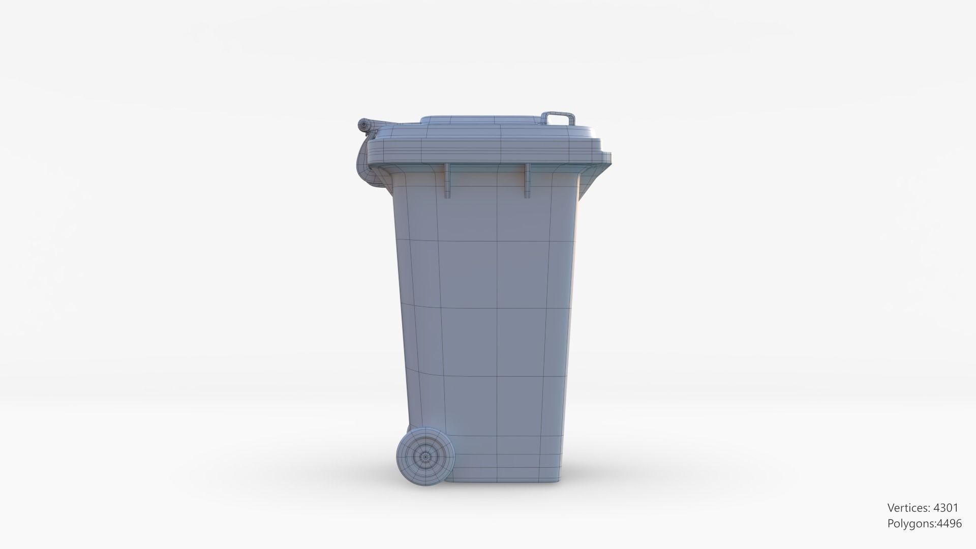 Plastic Trashcan 3D model_36