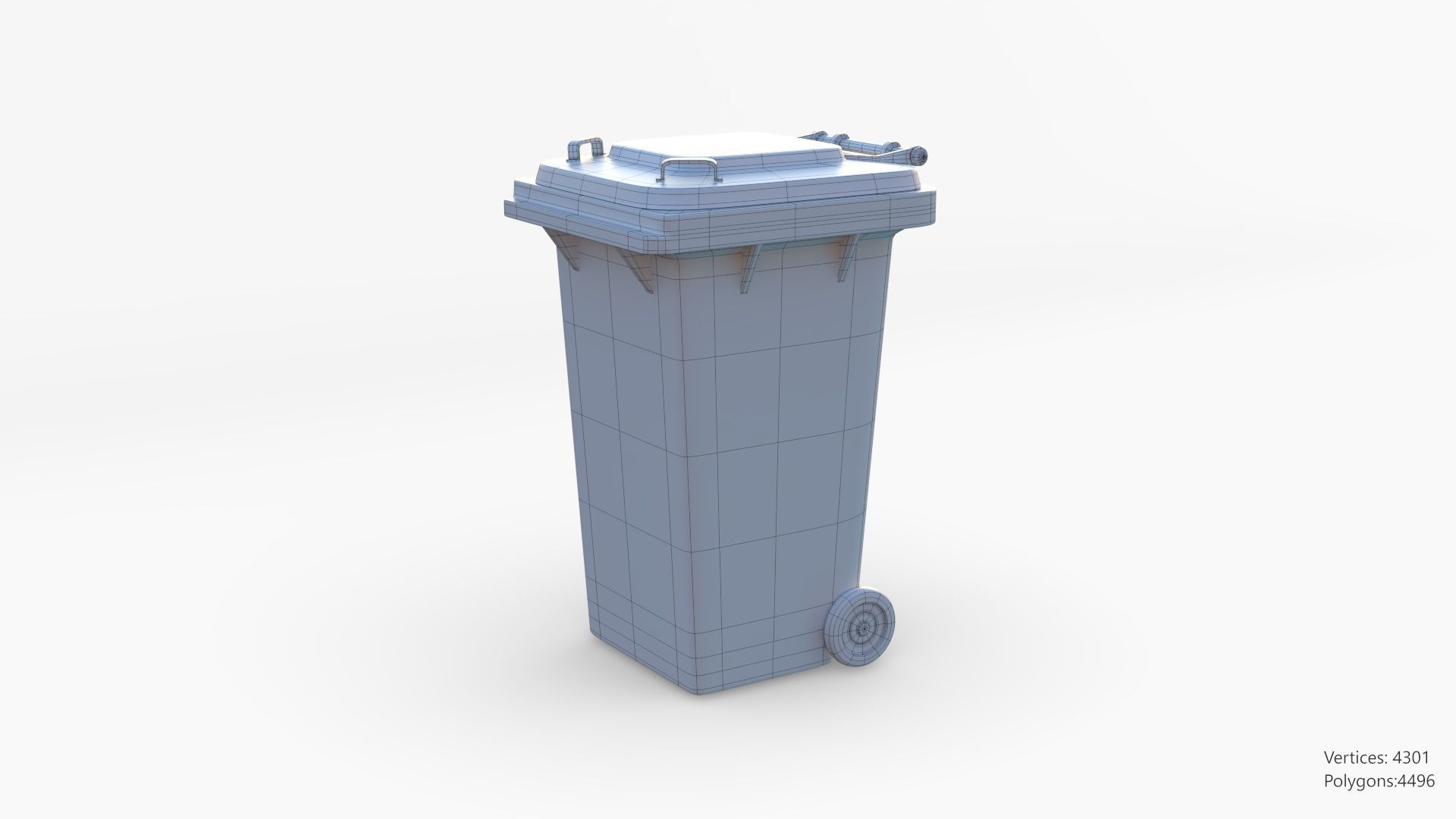 Plastic Trashcan 3D model_33
