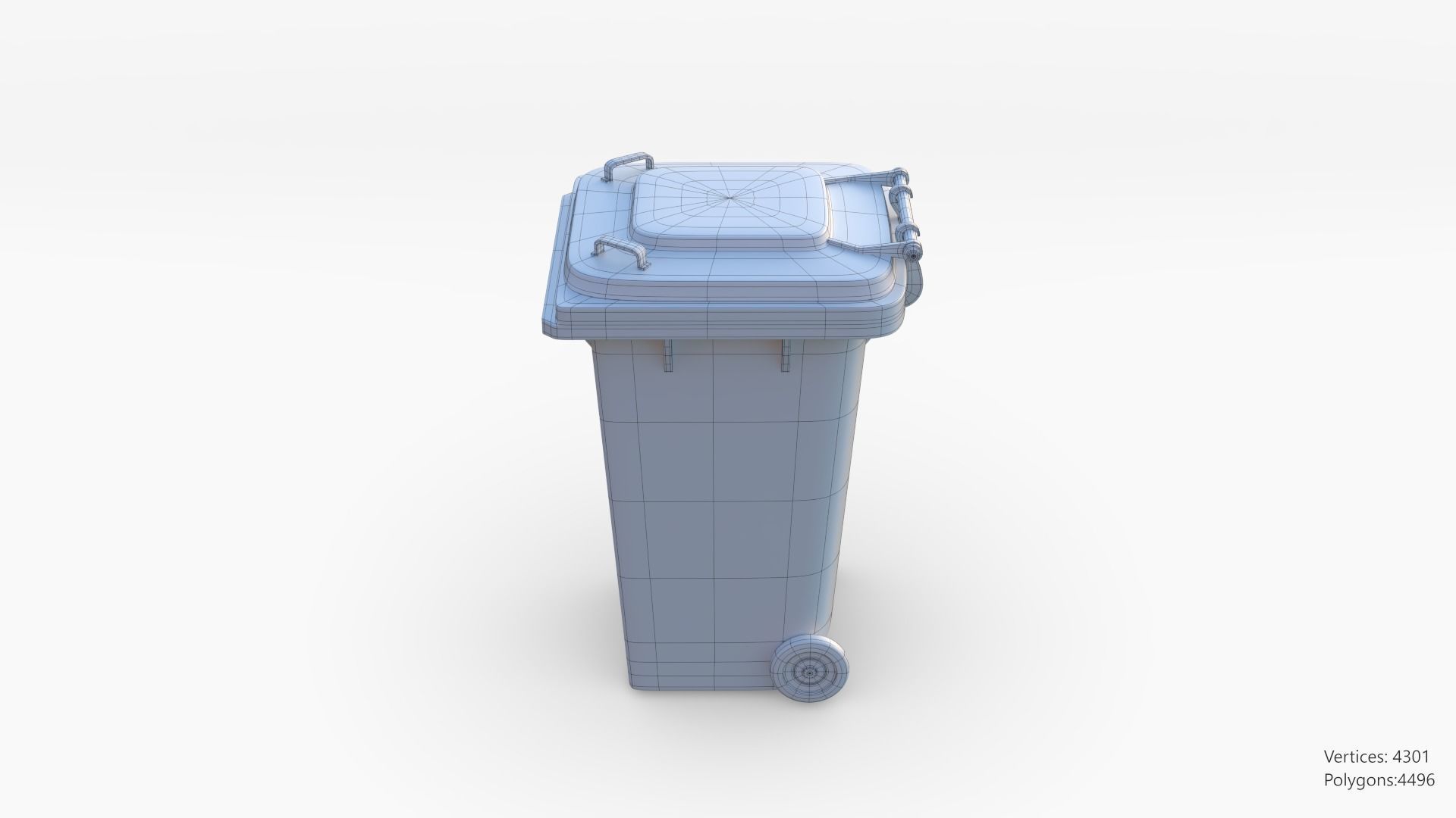 Plastic Trashcan 3D model_38