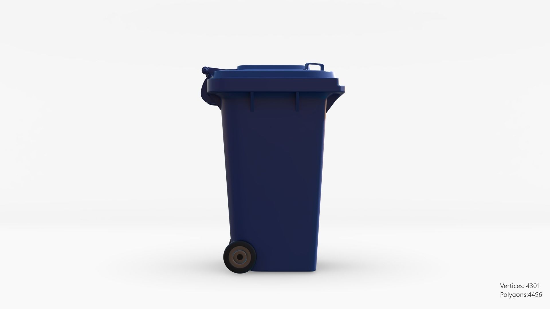 Plastic Trashcan 3D model_8