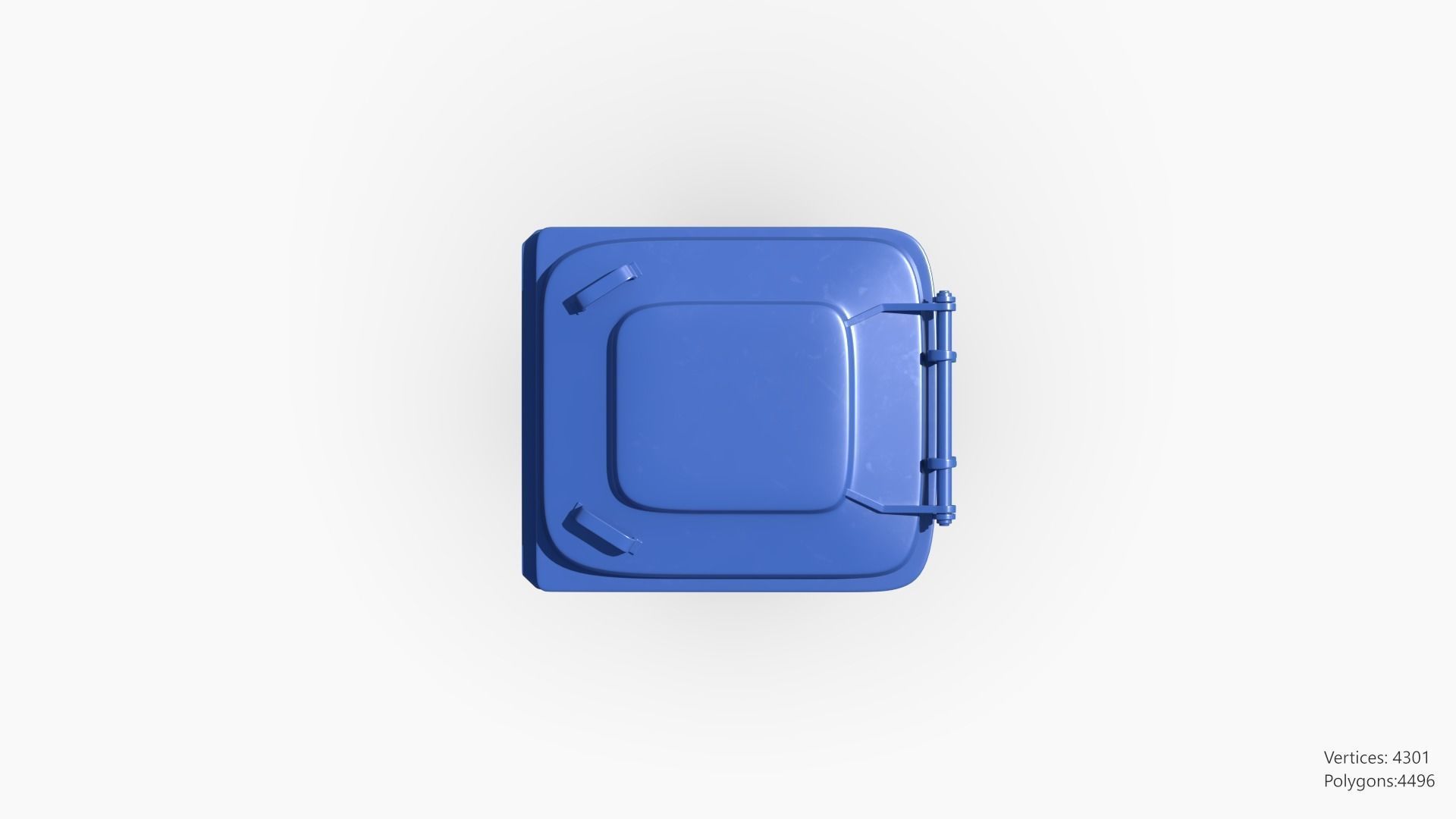 Plastic Trashcan 3D model_6