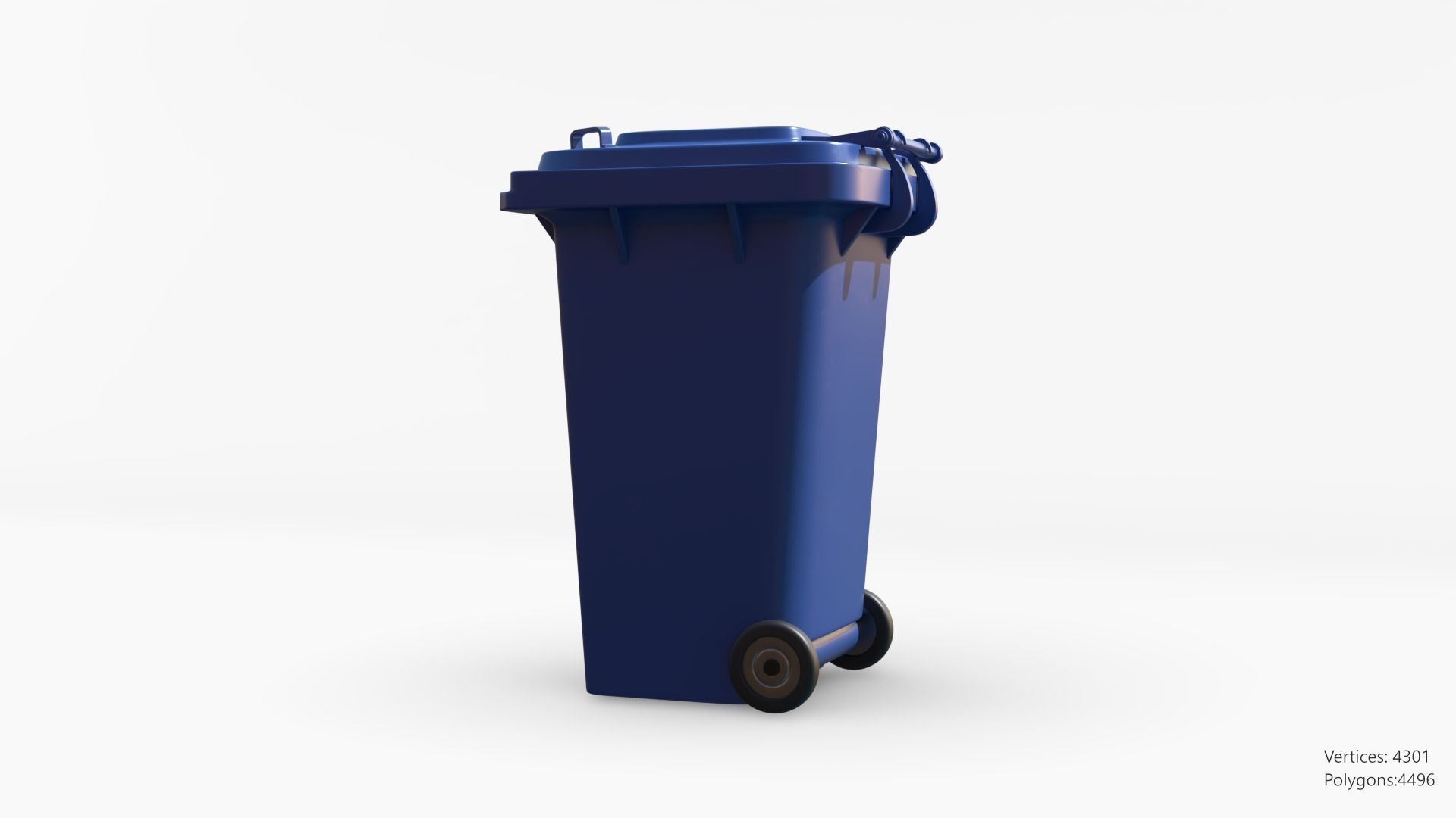 Plastic Trashcan 3D model_7