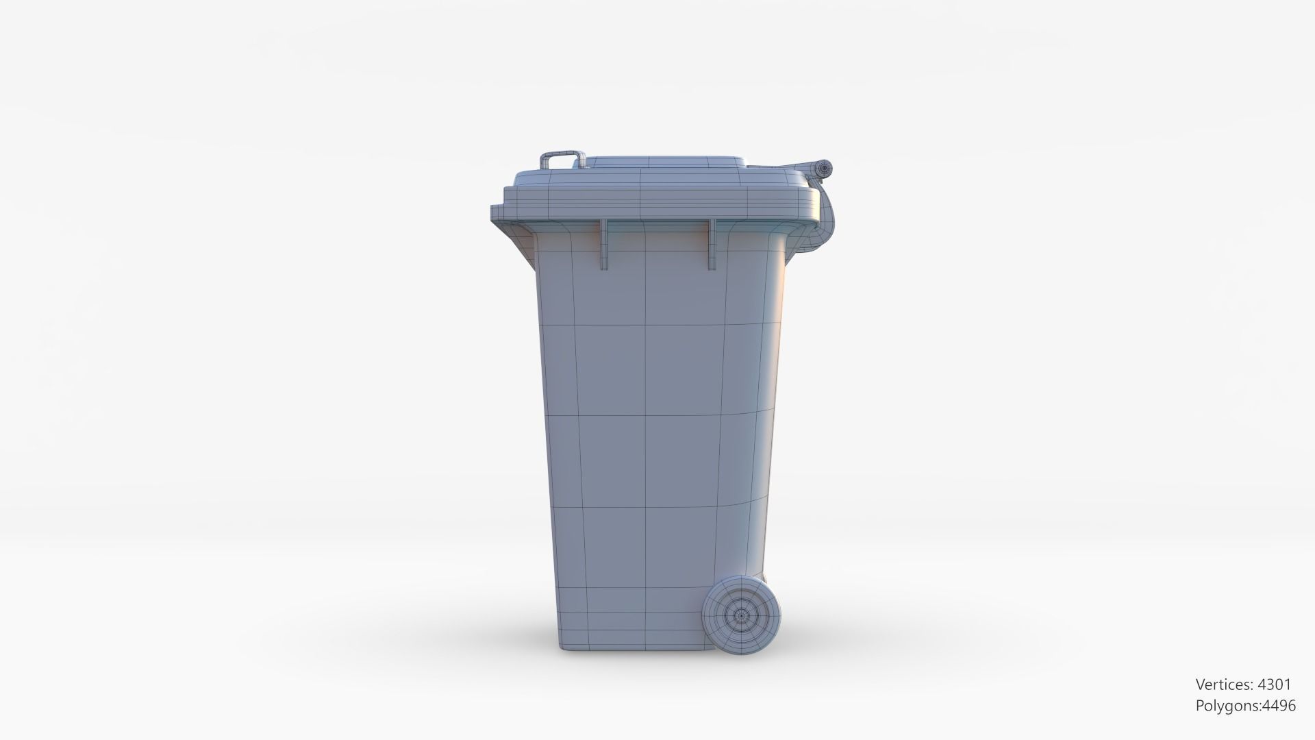 Plastic Trashcan 3D model_37