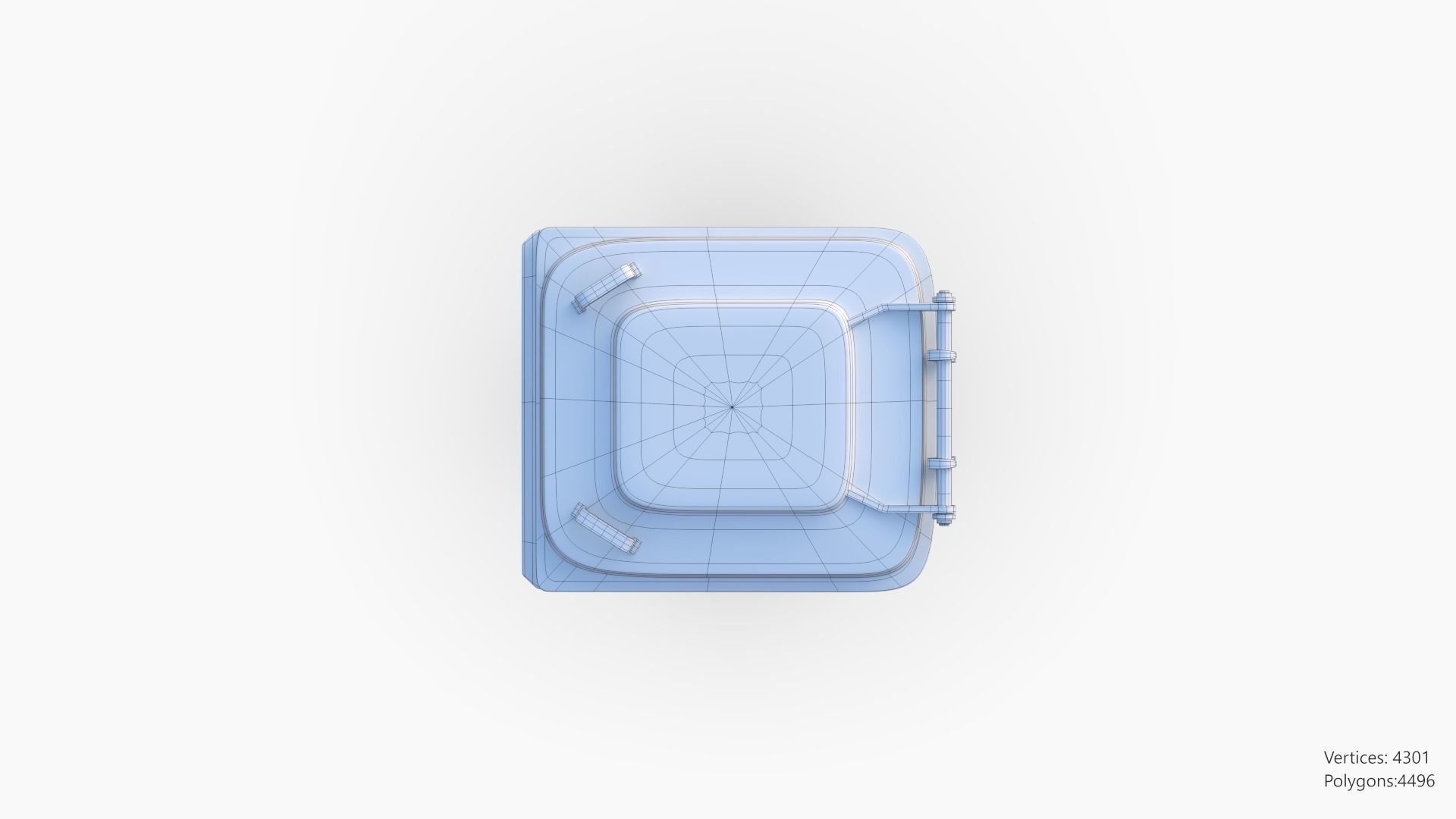 Plastic Trashcan 3D model_34