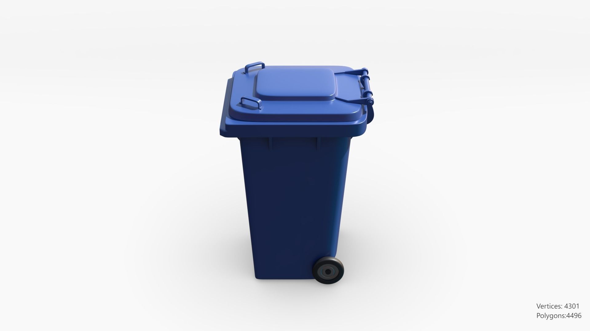 Plastic Trashcan 3D model_10