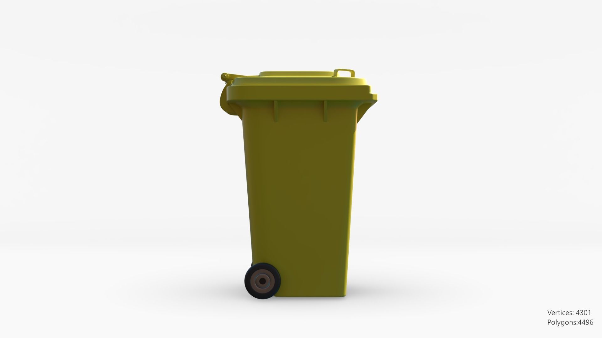 Plastic Trashcan 3D model_29