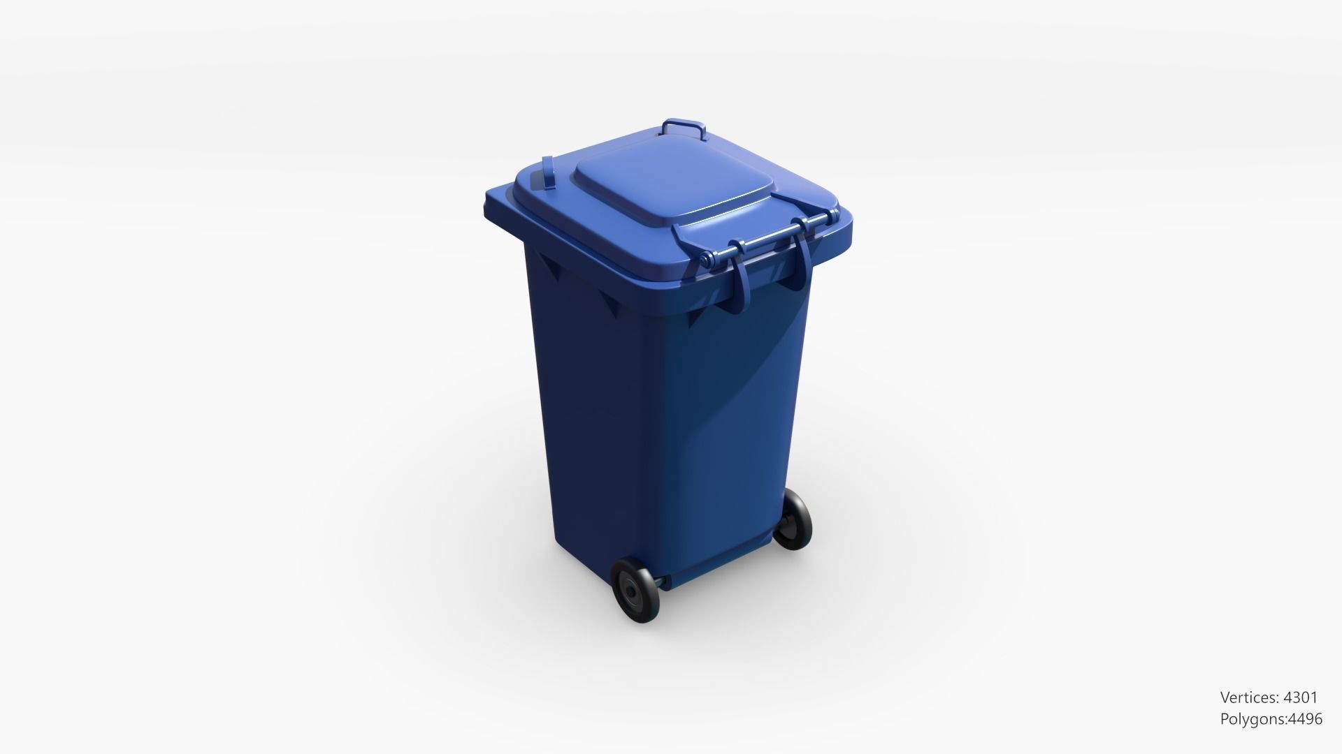 Plastic Trashcan 3D model_11