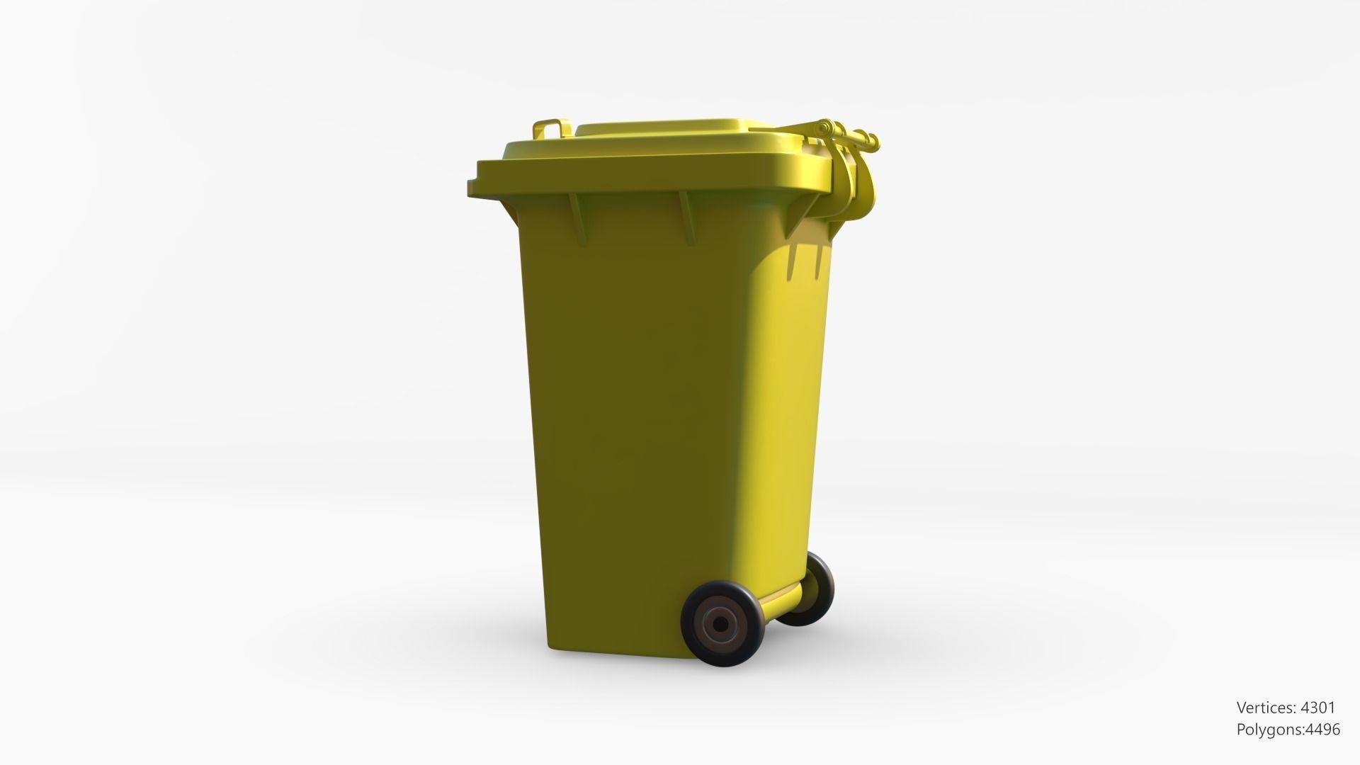 Plastic Trashcan 3D model_28