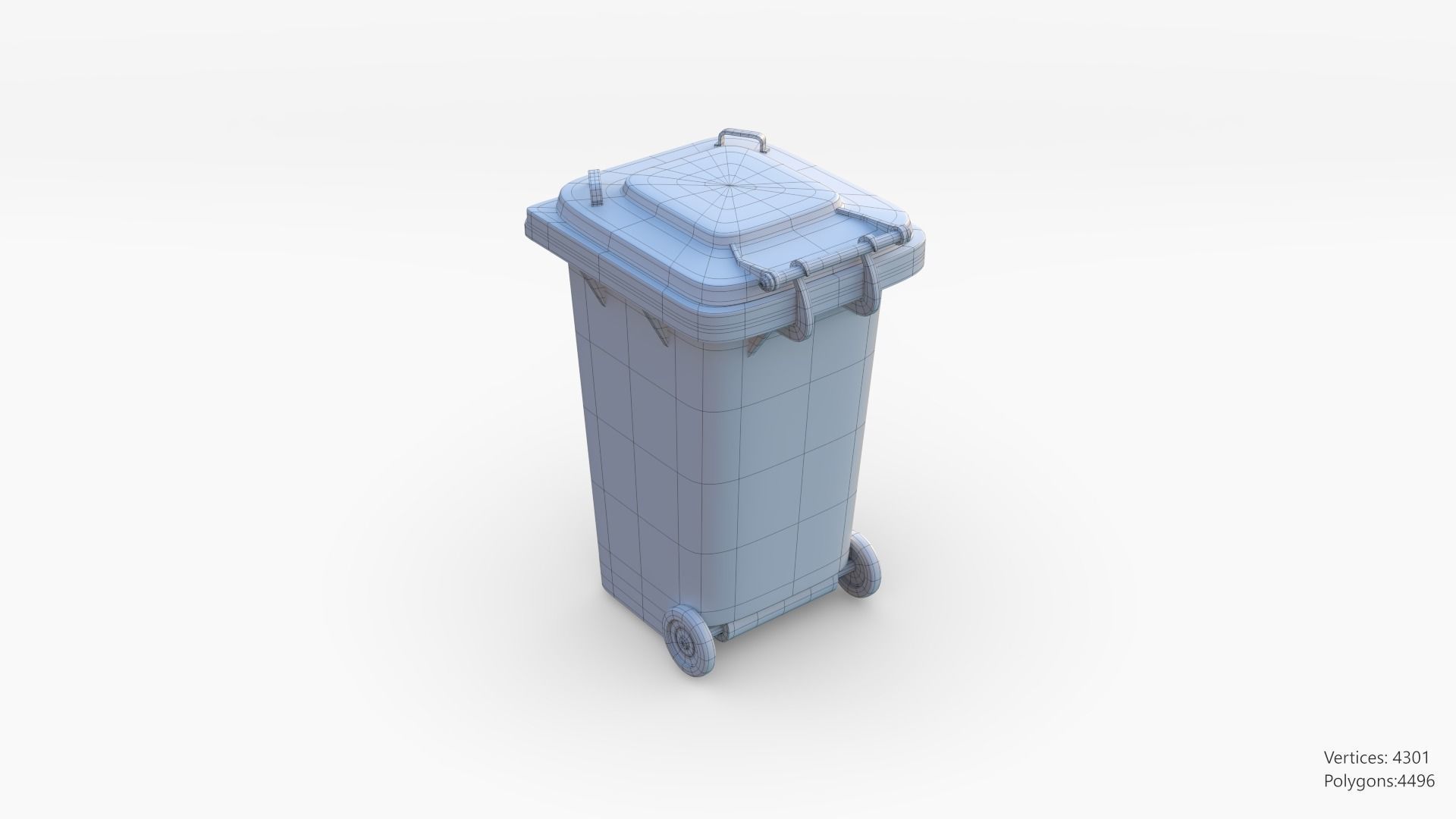 Plastic Trashcan 3D model_39