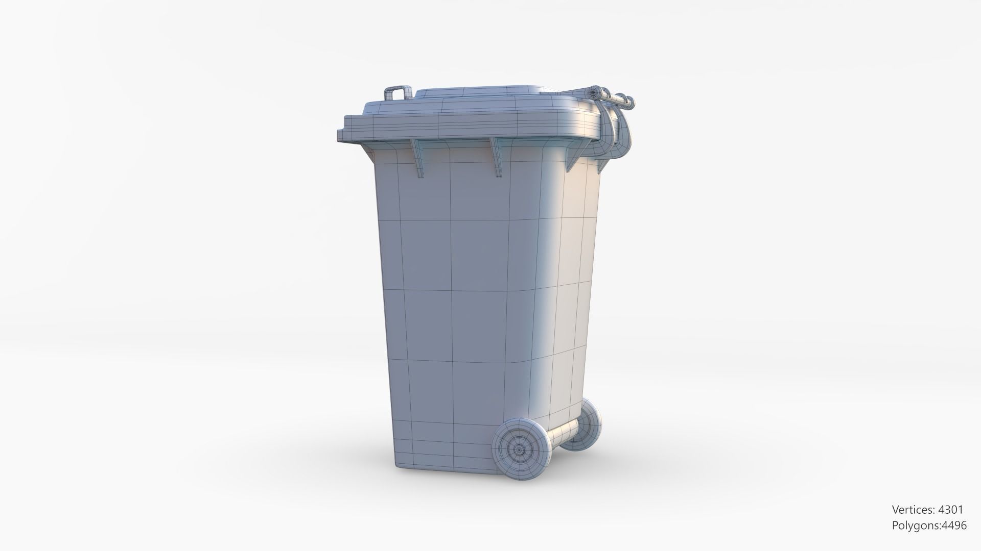 Plastic Trashcan 3D model_35