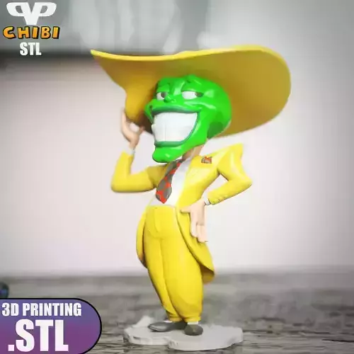 The Mask Chibi STL for 3D Printing ChibiSTL 3DXM 3D print model