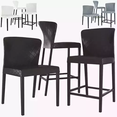 Curran Quilted Dining Chair and Bar Stool