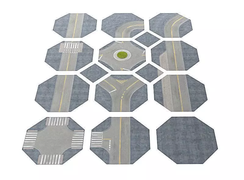 Street Pieces 3D model_0