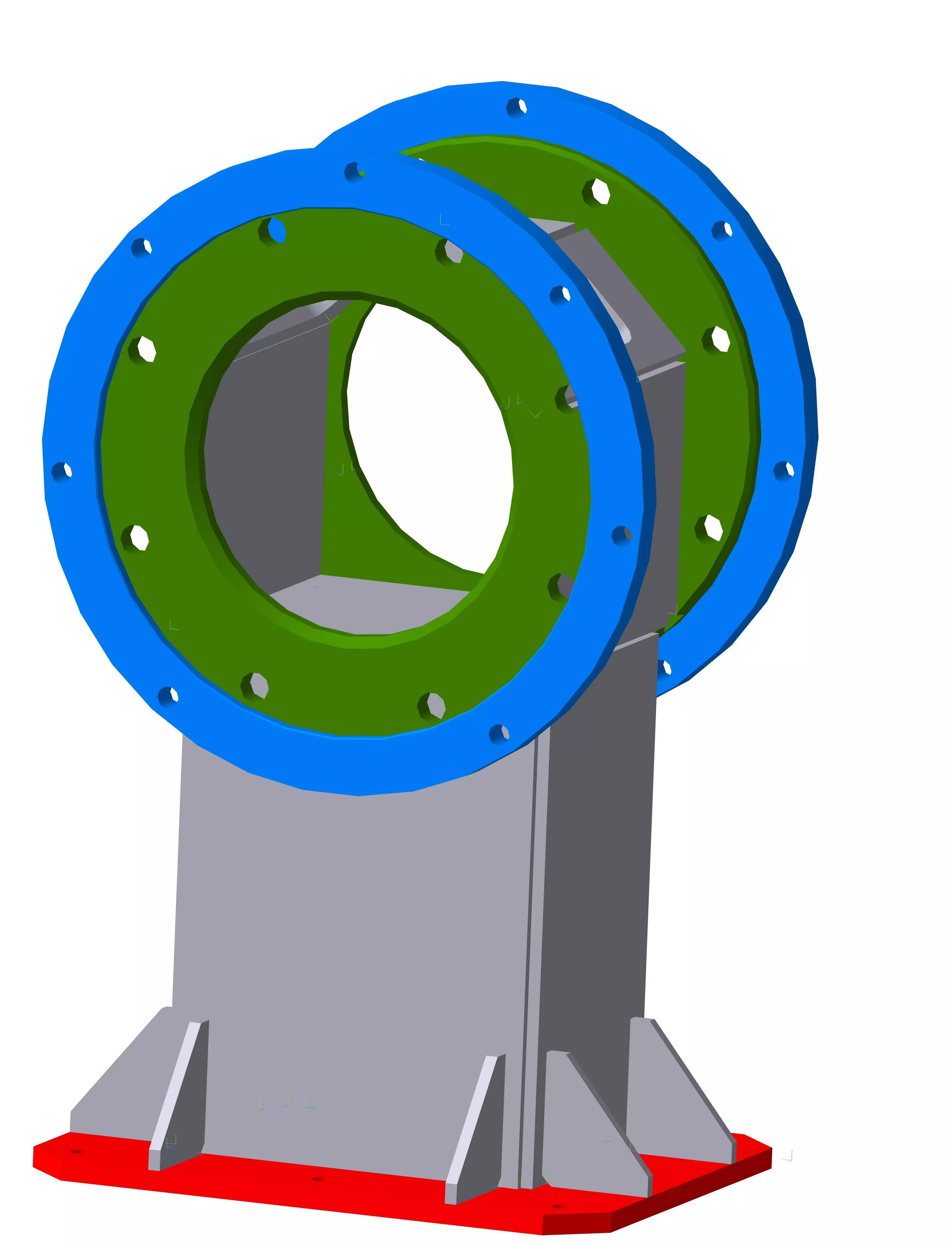 Technological rack 3D model