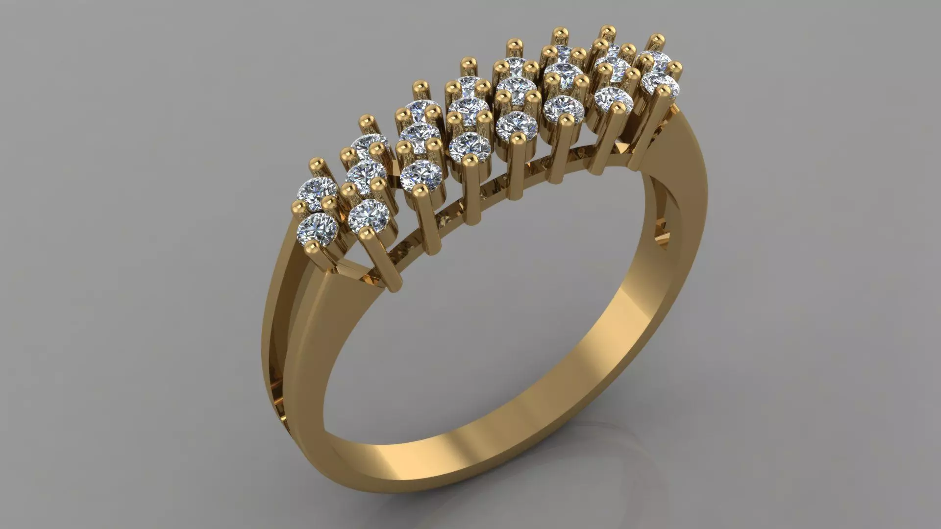diamond woman ring Free 3D print model