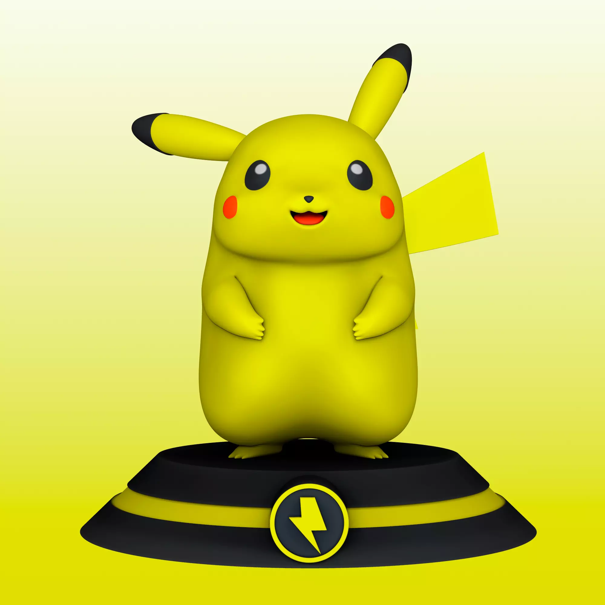 Pikachu fat - Pokemon 3D print model