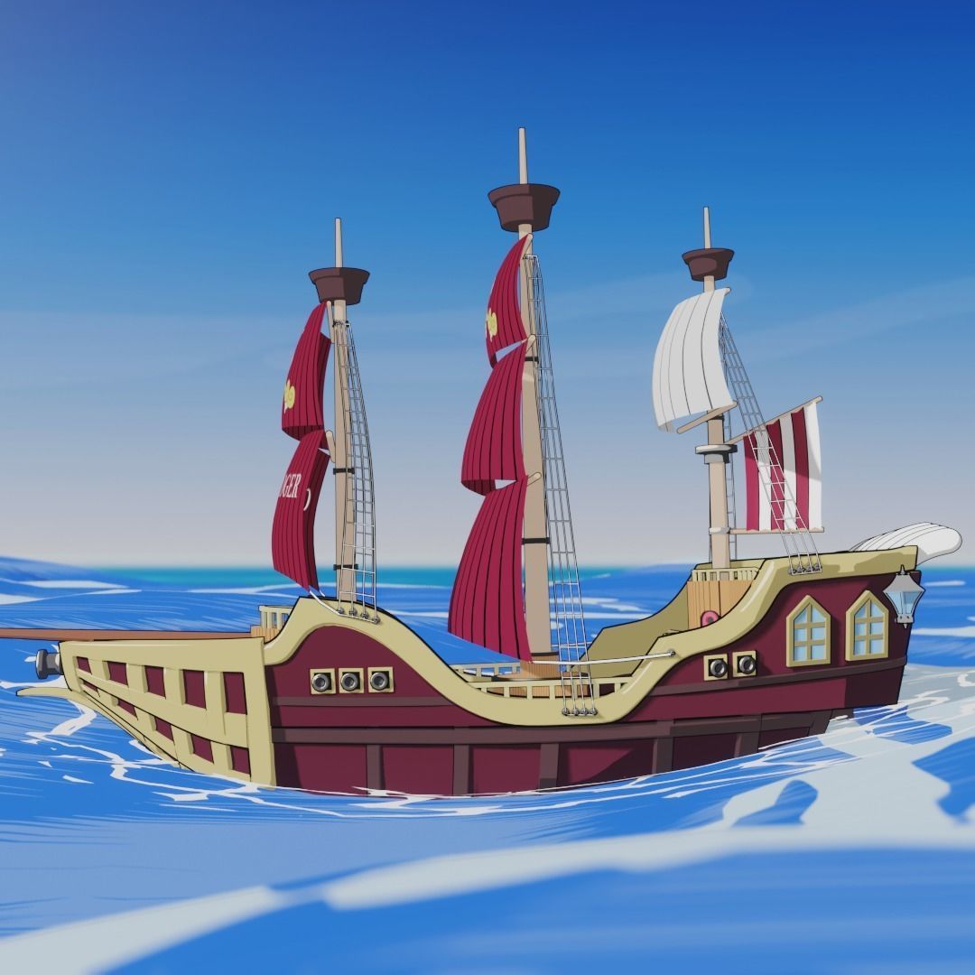 OnePiece Ship - Gol D Roger s Ship Oro Jackson 3D model_7