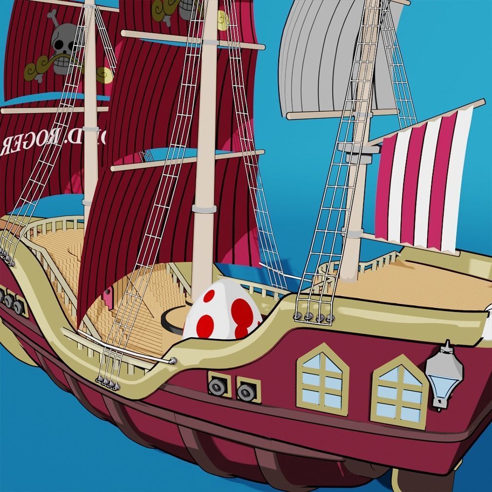 OnePiece Ship - Gol D Roger s Ship Oro Jackson 3D model_4