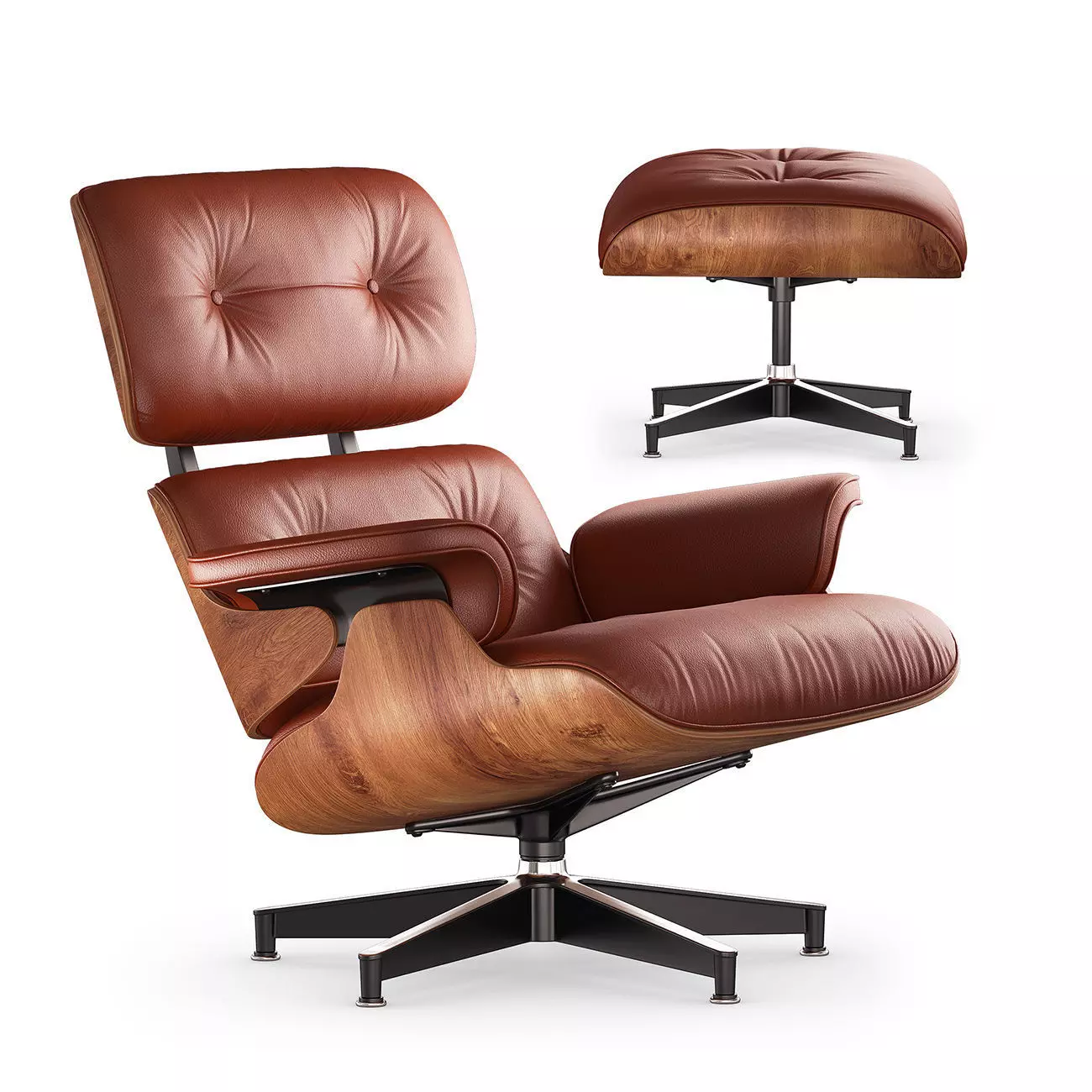 Eames Lounge Chair 3D model_0