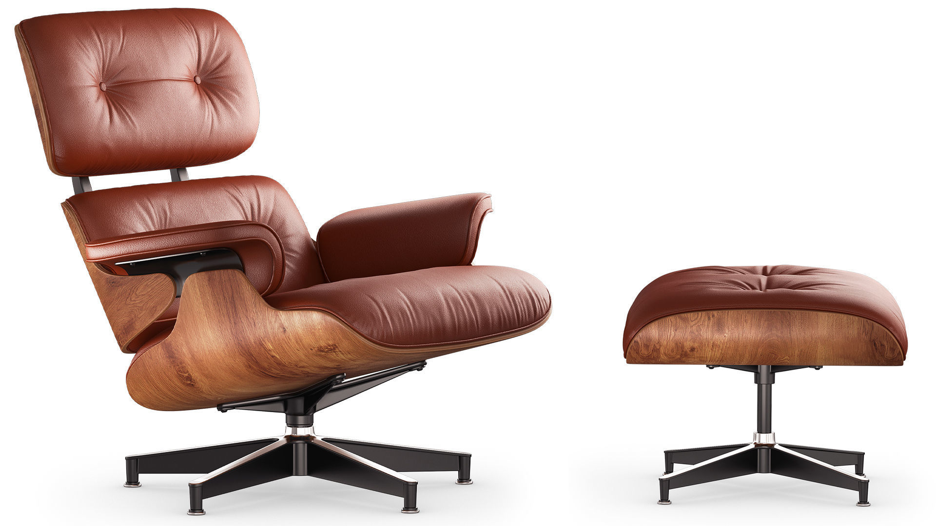 Eames Lounge Chair 3D model_2