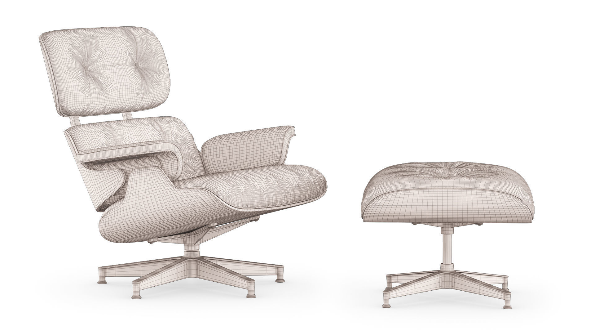 Eames Lounge Chair 3D model_7
