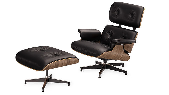 Eames Lounge Chair 3D model 5