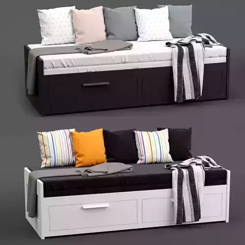 Ikea Brimnes bed 3D model