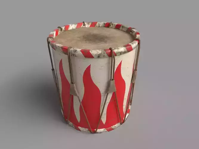 Landsknechtstrommel djembe drum 3D model