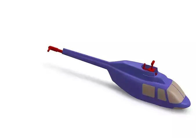 Jet Ranger fuselage for TREX 470 3D print model